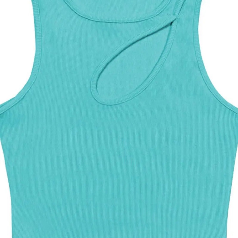 Aqua Sleeveless Women's Boutique Tank Top